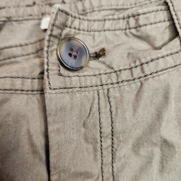 Loft Lightweight Relaxed Fit Cropped With Cuff Pants Size 12 - Picture 4 of 7